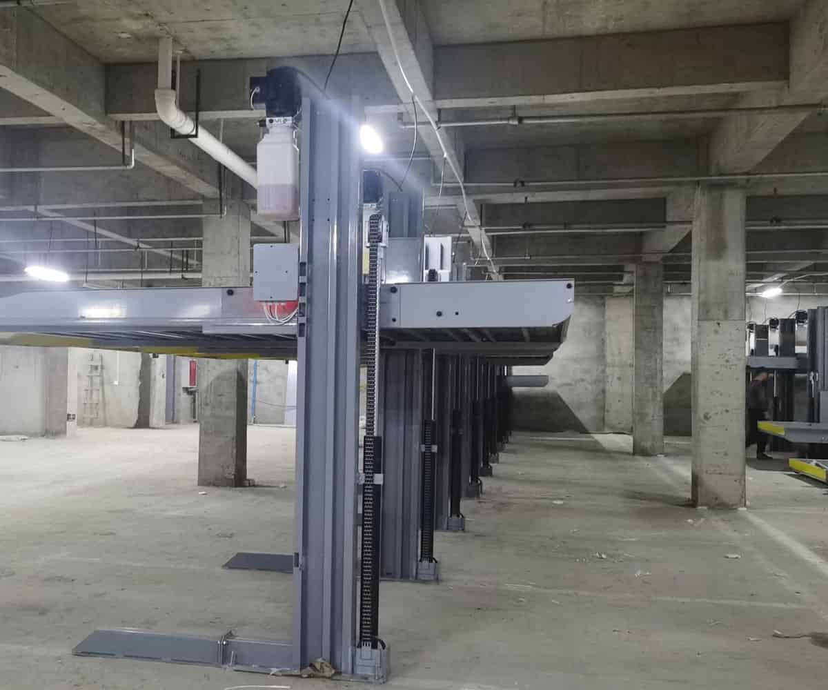 北川2層升降式機(jī)械式立體車庫出租