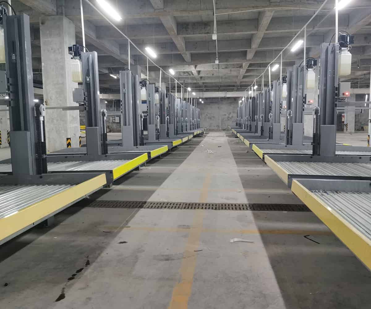 金口河2層升降式立體停車庫回收